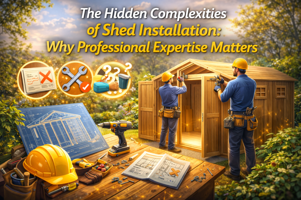 The Hidden Complexities of Shed Installation- Why Professional Expertise Matters